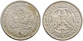 Weimarer Republik. 5 Reichsmark 1932 A. Eichbaum. J. 331. winzige Randfehler, vorzüglich