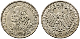 Weimarer Republik. 3 Reichsmark 1928 D. Dürer. J. 332. winzige Randunebenheiten, gutes vorzüglich