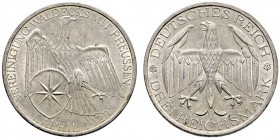 Weimarer Republik. 3 Reichsmark 1929 A. Waldeck. J. 337. vorzüglich