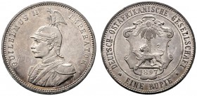 Nebengebiete. Deutsch-Ostafrika. Rupie 1897. J. 713. feine Patina, minimale Kratzer, gutes vorzüglich