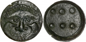 Sicily, Himera - Ae hemilitron - (430-420 BC)
A/ 
R/
Extremely fine - 
17.21g - 24.51mm - 7h.