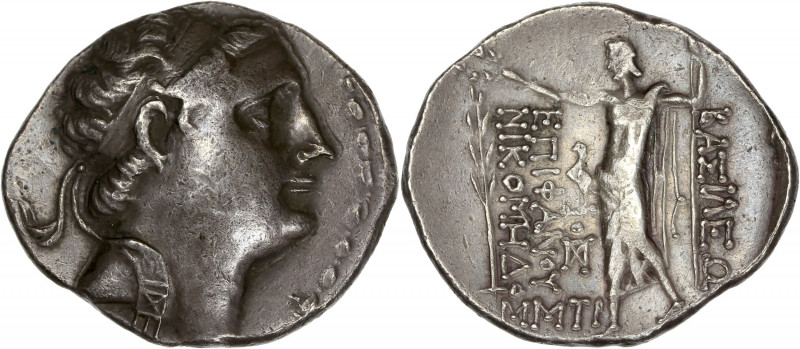 King of Bithynia - Nikometes II - Ar Tetradrachm ( 149-127BC) 
A/-
R/ BAΣIΛEΩΣ -...