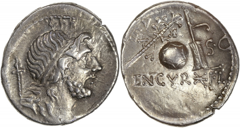 Cn Lentulus (76-75 BC) Ar - Denarius - Rome
A/ -
R/ EX//SC // LENT CVR FL
Very f...