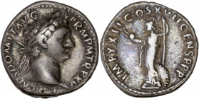 Domitian (69-96AD) Ar - Denarius - Rome
A/ IMP CAES DOMIT AVG GERM MP TR P XV
R/ IMP XVII COS XVII CENS PP P
Very Fine 
3.46g - 18.20mm - 6h.