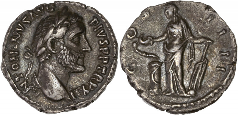 Antoninus Pius (138-161AD) Ar - Denarius - Rome
A/ ANTONINVS AVG PIVS P P TR P X...