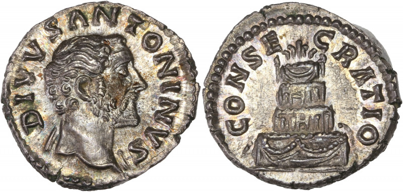 Divus Antoninus Pius (138-161AD) Ar - Denarius - Rome
A/ DIVVS ANTONINVS
R/ CONS...