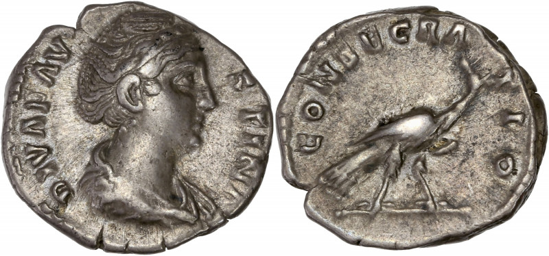 Diva Faustina (140-141 AD) Ar - Denarius - Rome
A/ DIVA FAVSTINA
R/ CONSECRATIO
...
