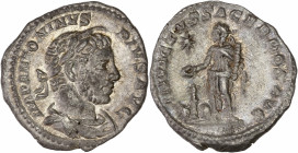 Elagabalus (218-222AD) Ar - Denarius - Rome
A/ IMP ANTONINVS PIVS AVG
R/ INVICTVS SACERDOS AVG
Good very fine - golden toning 
3.00g - 18.31mm - 12h.