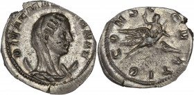 Diva Mariniana (253AD) Ar - Antoninianus - Rome
A/ DIVAE MARINIANAE
R/ CONSECRATIO
Very fine - golden toning 
2.93g - 21.06mm - 11h.