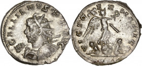 Gallienus (253-268AD) Bi - Antoninianus - Cologne
A/ GALLIENVS P F AVG
R/ VICT GERMANICA
Good very fine - Golden toning 
3.93g - 21.75mm - 6h.