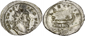 Postumus (260-269AD) Bi Antoninianus - Trier 
A/ IMP C POSTVMVS P F AVG
R/ LAETITIA AVG 
Very fine 
4.13g - 24.58mm - 12H