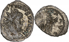 Postumus (260-269AD) Bi Antoninianus - Imitation - Uncertain Mint 
A/ IMP C POSTVMVS P F AVG
R/ MONETA AVG
Good very fine 
2.91g - 17.51mm - 7H