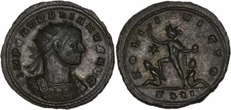 Aurelian (270-275AD) Bi Antoninianus - Ticinum
A/ IMP C AVRELIANVS AVG
R/ SOLI I...