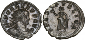 Carus (282-283AD) Bi Antoninianus - Rome
A/ IMP CARVS P F AVG
R/ SPES PVBLICA / SXXI
Good very fine - lightly toned 
3.01g - 22.51mm - 12H