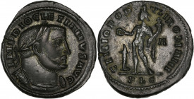 Diocletian (284-305AD) Ae Follis - Lugdunum
A/ IMP DIOCLETIANVS AVG
R/ GENIO POPVLI ROMANI / PLC
Good very fine 
9.54g - 28.32mm - 6H