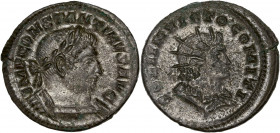 Constantine I (307-337AD) Ae - Nummus - Trier 
A/ IMP CONSTANTINVS AVG
R/ SOLI INVICTO COMITI
Near extremely fine 
4.16g - 24.22mm - 12h