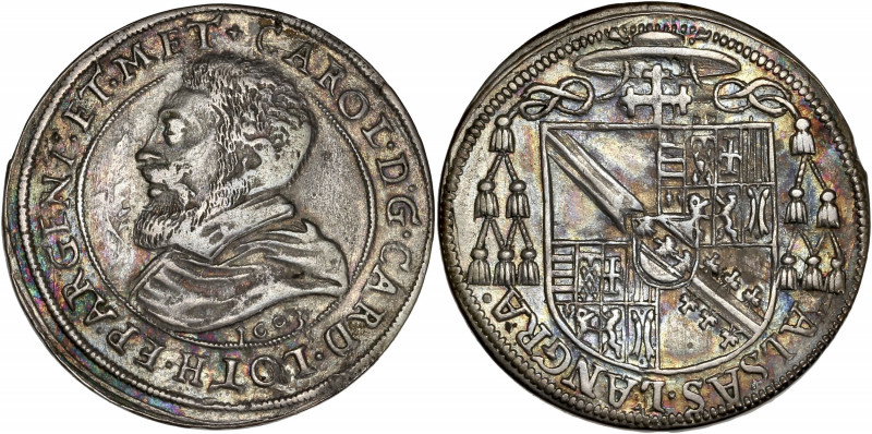 Evêché de Strasbourg - Charles de Lorraine - Ar - Teston - 1603
A/ CAROL D G CAR...