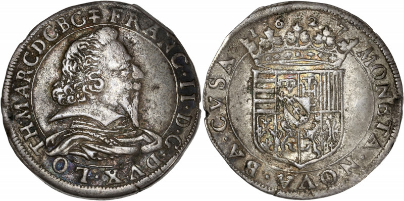 Comté de Salm - Francois II - Ar - Teston - 1627
A/ FRANC II D G DVX LOTH MARC D...
