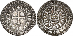 Heit et Bleit ( ségneurie allemande) - Godard von Bongerd (1342-1373) - Ar - Gros Tournois 
ND 
A/ TVRONIS CIVIS
R/ SANCTV MARTIN
Référence : -
4,10g ...