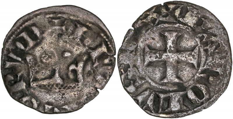 Charles IV (1322-1328) - Bi - Parisis simple
A/ KAROLVS REX 
R/ FRANCORVM 
0,71g...