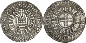 Philippe IV Le Bel (1285-1314) Ar - Gros tournois à l'O rond 
A/ PHILIPPVS REX
R/ TVRONVS CIVIS
3,62g - 24,93mm - TTB