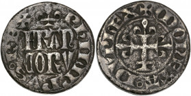 Philippe IV Le Bel (1285-1314) Billon - Piéfort du double Parisis 
A/ PHILIPPVS REX // FRAN/CORV
R/ MONETA DVPLEX
8,12g - 22,06mm - TTB