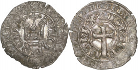 Jean II le Bon (1350-1364) Ar - Gros à la queue 
A/ IOHANN-ES REX
R/ TVRONVS CIVIS
2,16g - 26,52mm - TB