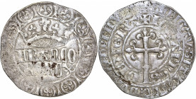Jean II le Bon (1350-1364) Ar - Gros à la couronne 
A/ IOHANNES - DEI - GRA
R/ FRANCO/RV/REX
4,33g - 30,43mm - TB