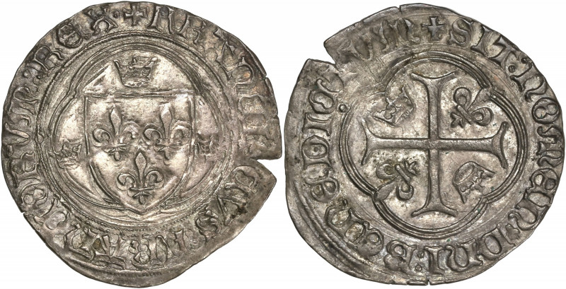 Charles VII le Victorieux (1422-1461) - billon - Blanc à la couronne
ND - Paris ...