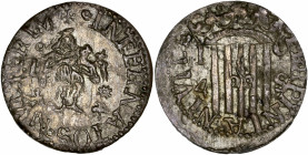 Louis XIV (1643-1715) - Billon - Catalogne - Sol 
1645 - Perpignan 
A/ PERPINIANI VILLE
R/ INTERNATOS MVLIERVM
1,54g - 16,87mm - TTB - rare