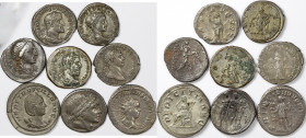 Lot of 8 silver roman coins 
Lot sold as is , no returns
