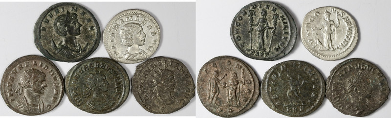 Lot of 5 roman coins 
Lot sold as is , no returns