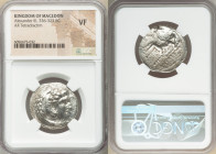 MACEDONIAN KINGDOM. Alexander III the Great (336-323 BC). AR tetradrachm (27mm, 8h). NGC VF. Late lifetime or early posthumous issue of Babylon, ca. 3...