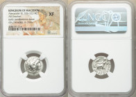MACEDONIAN KINGDOM. Alexander III the Great (336-323 BC). AR drachm (17mm, 1h). NGC XF. Late lifetime-early posthumous issue of Colophon, ca. 323-319 ...