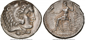 MACEDONIAN KINGDOM. Philip III Arrhidaeus (323-317 BC). AR tetradrachm (26mm, 16.48 gm, 12h). NGC AU 5/5 - 2/5. Sidon, dated Regnal Year 13 of Abdalon...