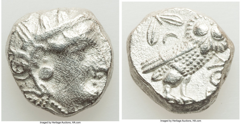 ATTICA. Athens. Ca. 393-294 BC. AR tetradrachm (21mm, 16.84 gm, 8h). XF, porosit...