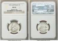 George V Shilling 1928-(m) MS62 NGC, Melbourne mint, KM26.

HID09801242017

© 2020 Heritage Auctions | All Rights Reserved
