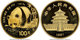 People's Republic gold Panda 100 Yuan (1 oz) 1987-(y) MS68 NGC, Shenyang mint, KM166. AGW 0.9999 oz. 

HID09801242017

© 2020 Heritage Auctions | ...