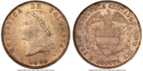 Republic 50 Centavos 1898 MS65 NGC, Bogota mint, KM186.1a. Olive tinted brown tone. 

HID09801242017

© 2020 Heritage Auctions | All Rights Reserv...