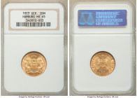 Hamburg. Free City gold 20 Mark 1913-J MS65 NGC, Hamburg mint, KM618, Fr-3777. 

HID09801242017

© 2020 Heritage Auctions | All Rights Reserved