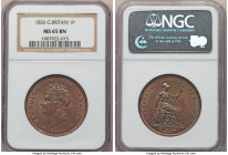 George IV Penny 1826 MS65 Brown NGC, KM693, S-3823. Ashen-green and gold toning. 

HID09801242017

© 2020 Heritage Auctions | All Rights Reserved