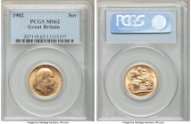 Edward VII gold Sovereign 1902 MS62 PCGS, KM805. Buttery-golden surfaces. 

HID09801242017

© 2020 Heritage Auctions | All Rights Reserved