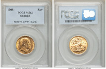 Edward VII gold Sovereign 1908 MS62 PCGS, KM805, S-3969. Vivid luster, warm golden color. 

HID09801242017

© 2020 Heritage Auctions | All Rights ...