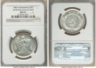 Republic 50 Centavos 1884 MS63 NGC, KM51. Ex. Whittier Collection (Heritage Auction #410, June 2006, Lot 17263)

HID09801242017

© 2020 Heritage A...