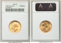 George V gold Sovereign 1928-SA MS65 ANACS, Pretoria mint, KM21, S-4004. AGW 0.2355 oz. 

HID09801242017

© 2020 Heritage Auctions | All Rights Re...