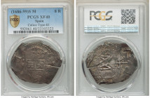 Charles II Cob 8 Reales ND (1686-1699) S-M XF40 PCGS, Seville mint, KM206, Cal Type-83. 

HID09801242017

© 2020 Heritage Auctions | All Rights Re...