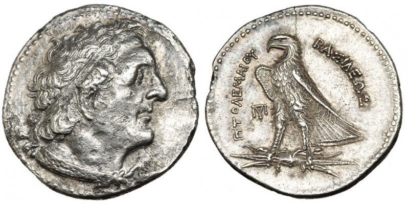 GRECIA ANTIGUA. EGIPTO. Ptolomeo I. Tetradracma (305-283 a.C.). R/ Águila a izq....