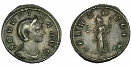 IMPERIO ROMANO. SEVERINA. Denario. Roma (270-275). R/ Venus a izq., con ¿Cupido? mano, y cetro; VENVS FELIX. RIC-6. MBC-.