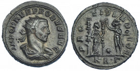 IMPERIO ROMANO. PROBO. Antoniniano. Serdica (276-282). R/ Providentia con dos signa a der., enfrente Sol; PROVIDEN DEOR. VE 4,5 g. 24,09 mm. RIC-845. ...