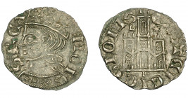 REINOS DE CASTILLA Y LEÓN. JUAN I. Cornado. León. Marca: L-*/L. AR 0,83 g. 19,07 mm. III-567. BMM-742. EBC-.